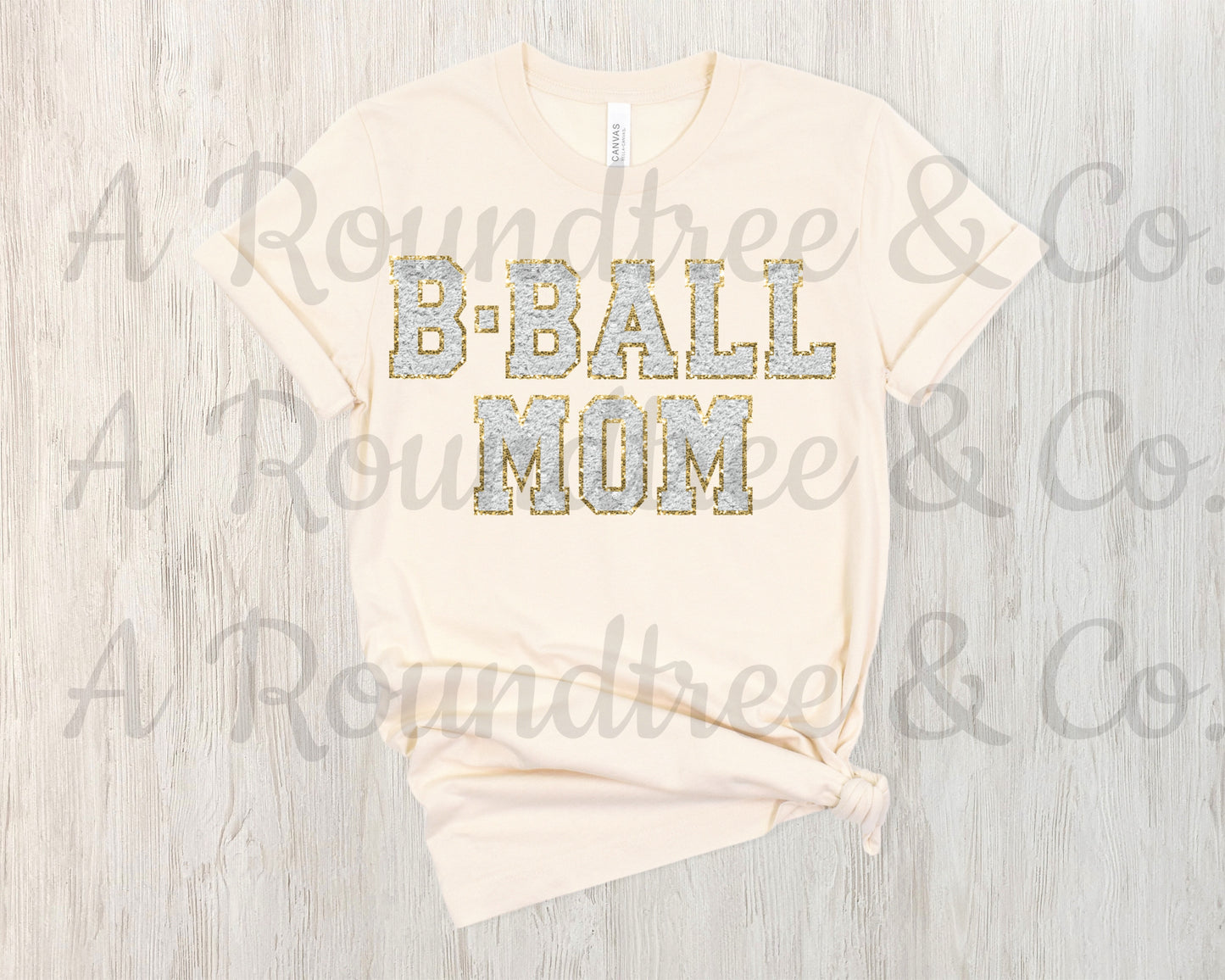 B-Ball Mom Faux Chenille