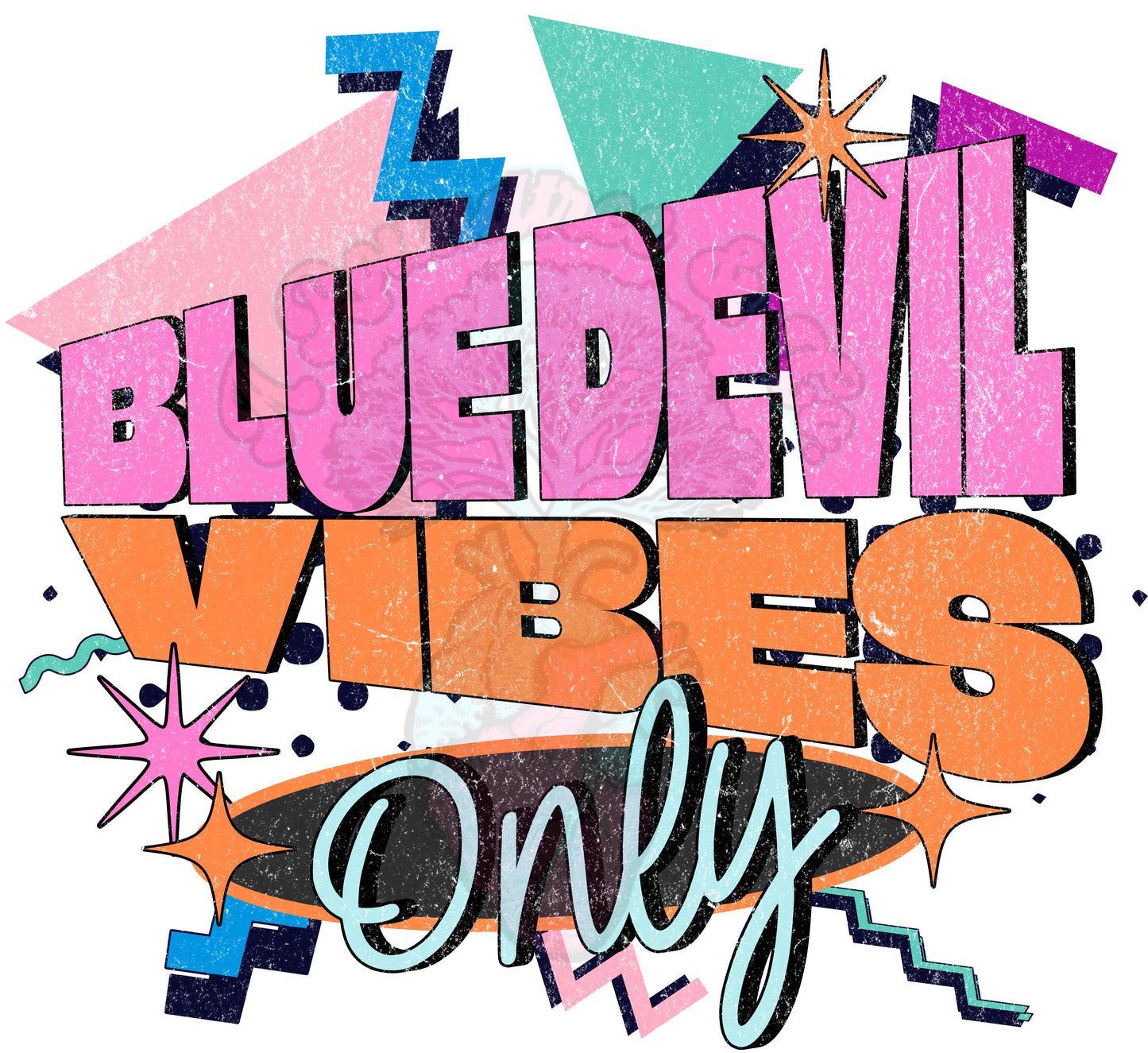 Blue Devil Vibes Only 90s