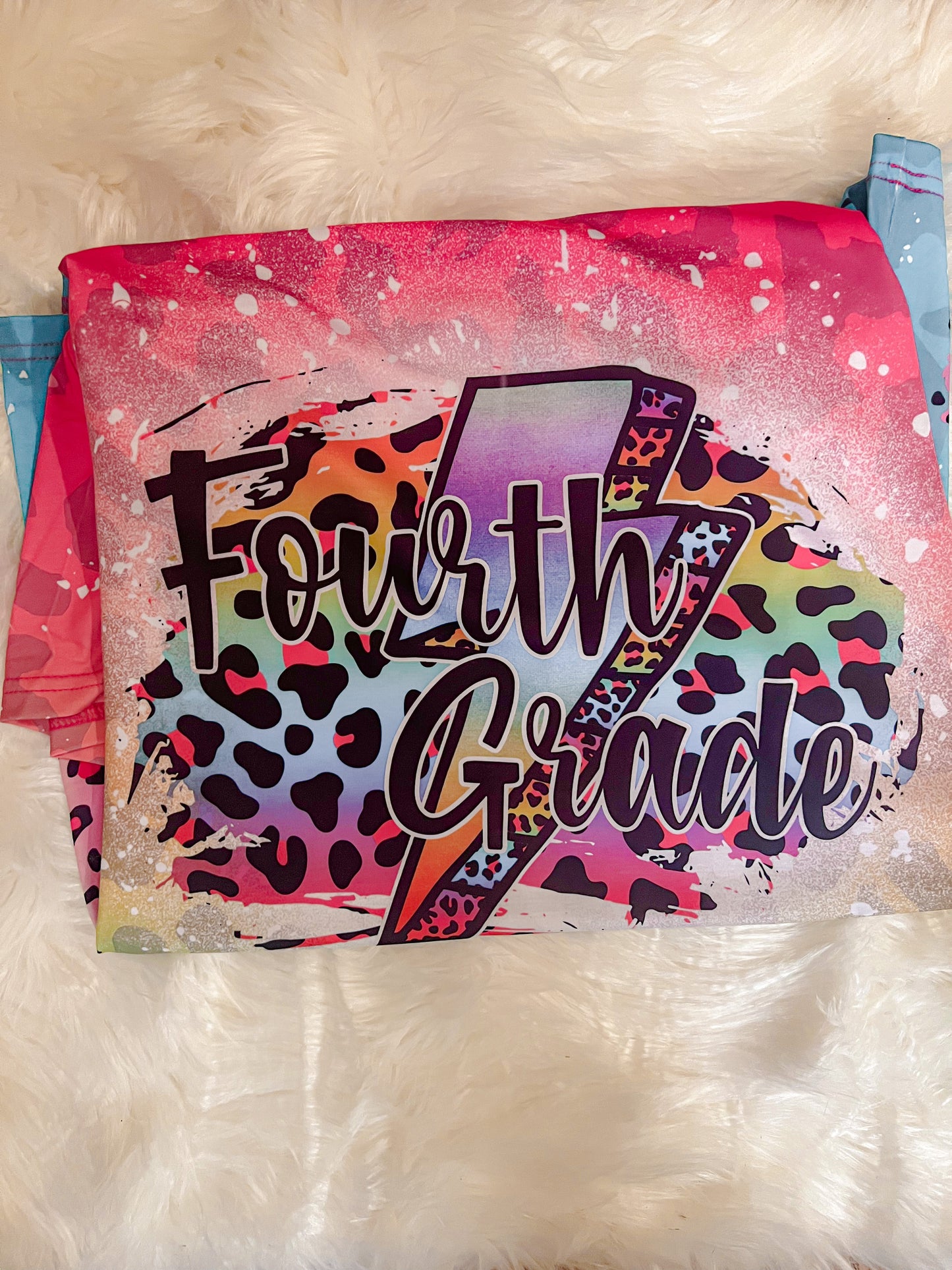 Bright Leopard Lightening Grade Level/Position Tee