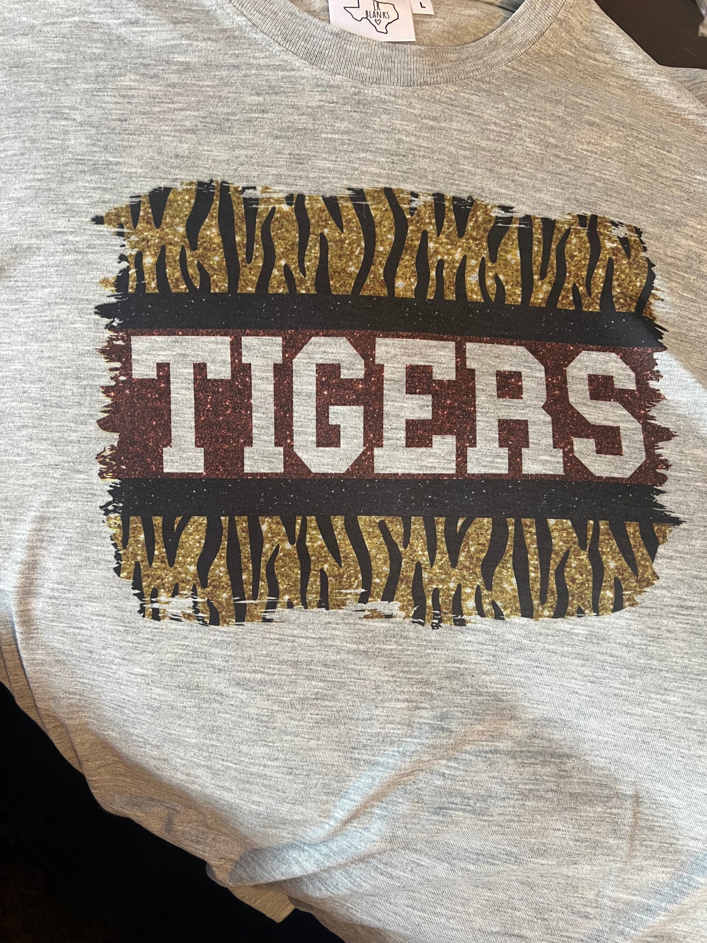 Faux Glitter Tigers