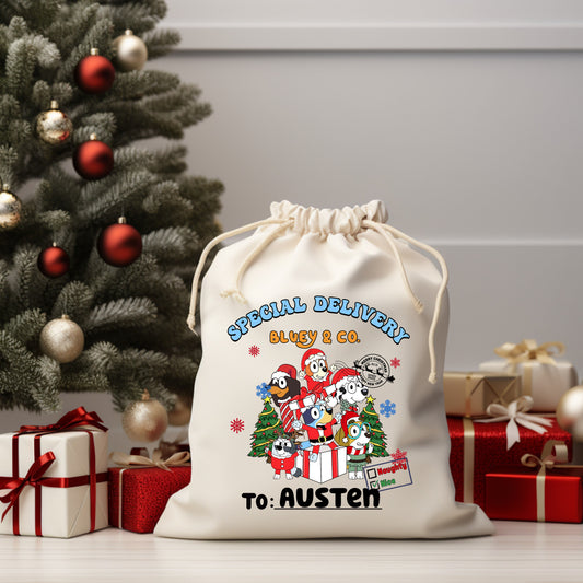 Blue Dog and Friends Santa Sack