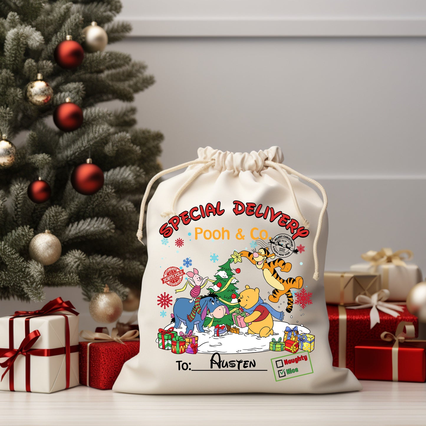 Bear and Friends Santa Sack