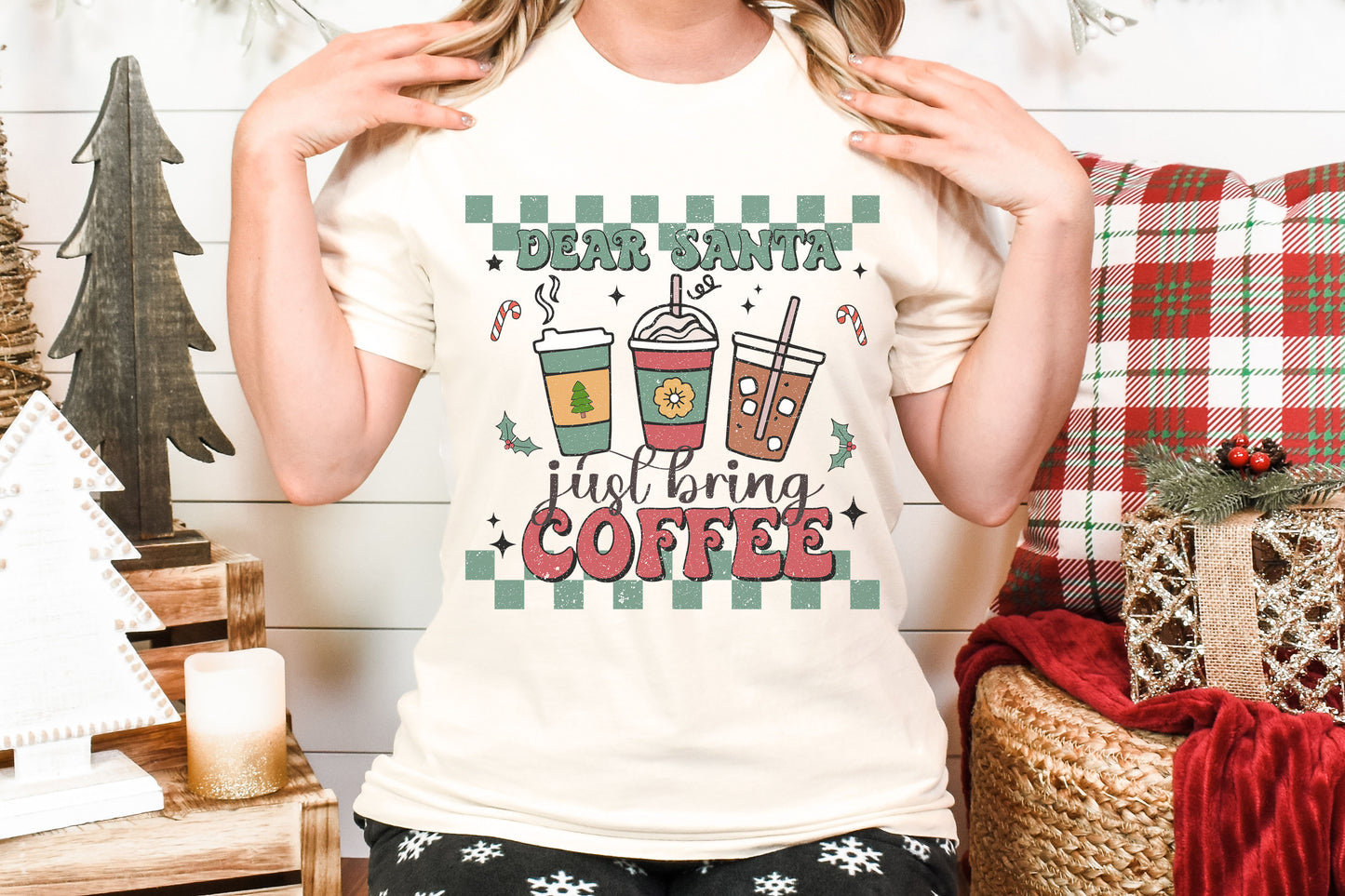 Dear Santa Just Bring Coffee