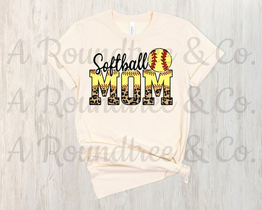 Softball Mom Leopard