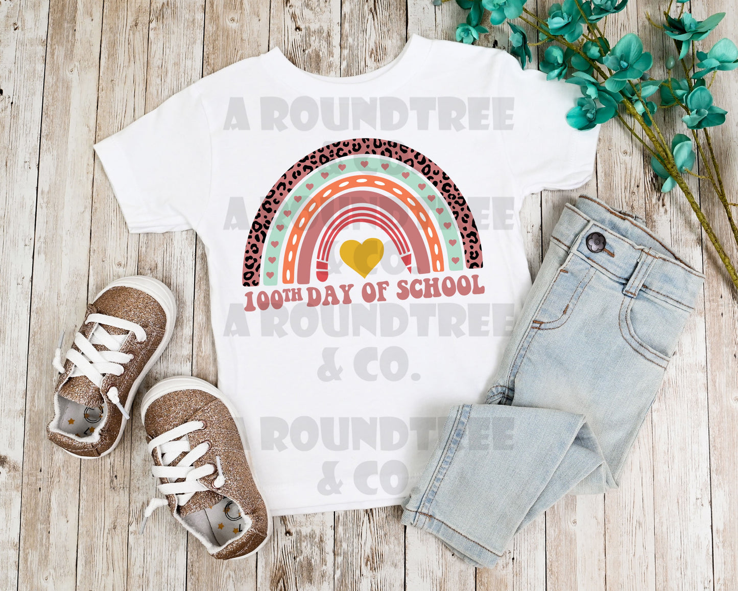 100th Day of School Rainbow