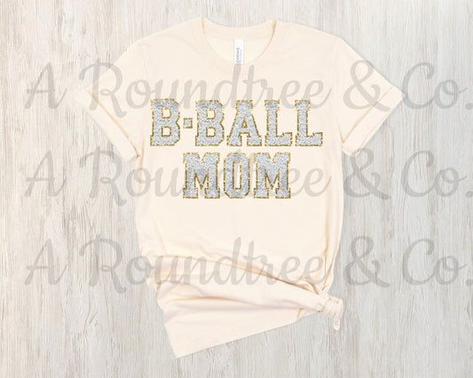 B-Ball Mom Faux Chenille