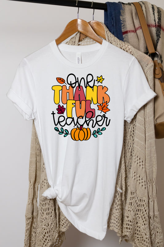 One Thankful Teacher Pumpkin