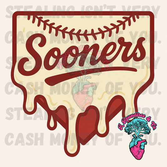 Sooners Crimson Drip
