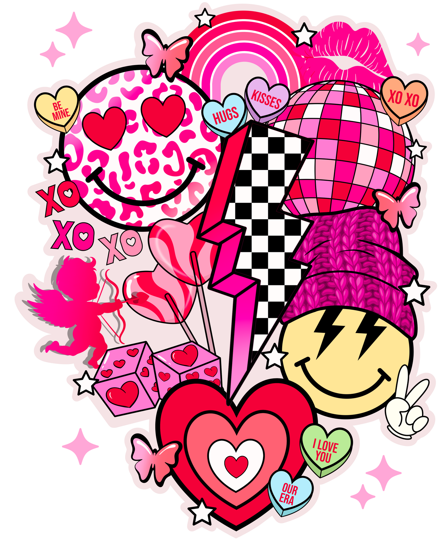 Retro Valentine Collage