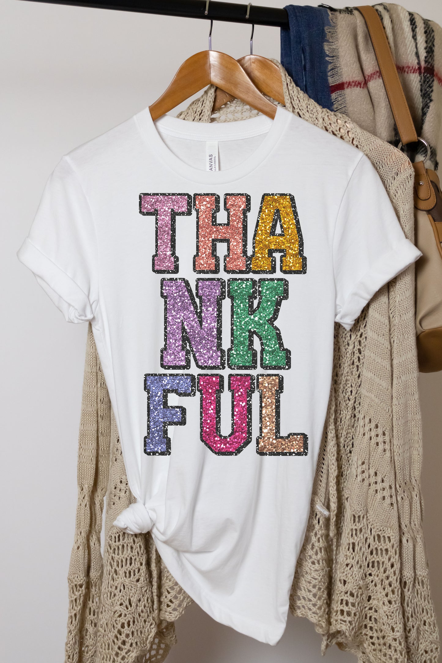 Thankful Faux Glitter