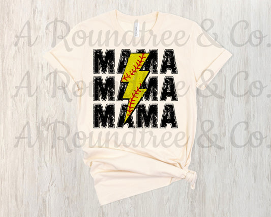 Softball Bolt Mama