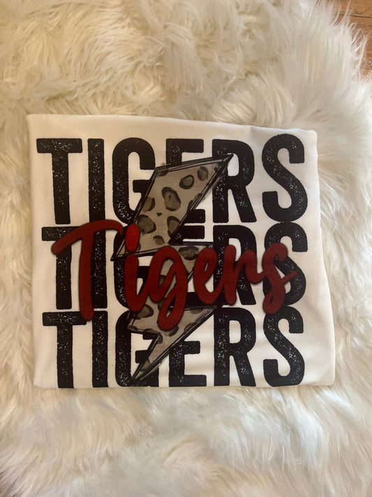 Tigers Leopard and Felt Tee