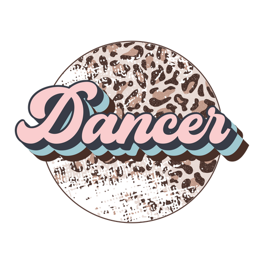 Dancer Pink and Turquoise Leopard