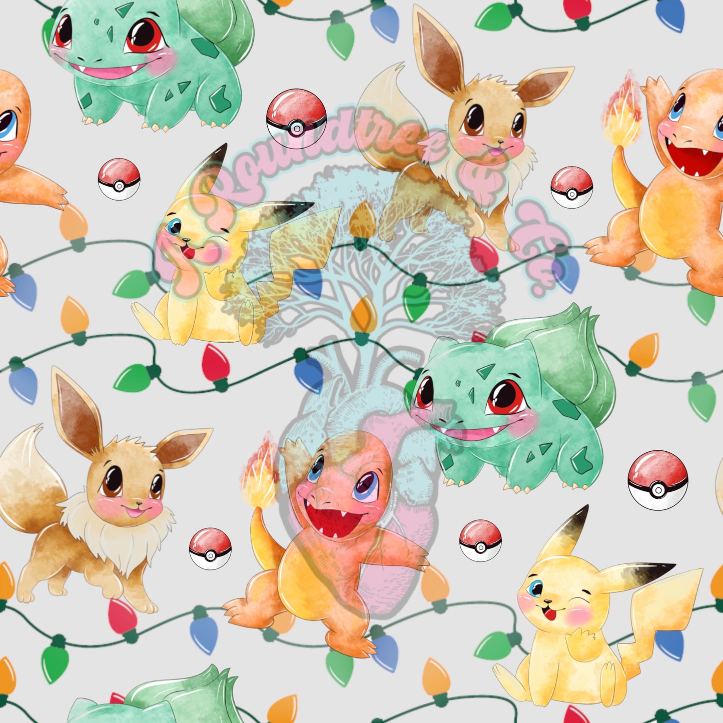 Watercolor Poke Lights