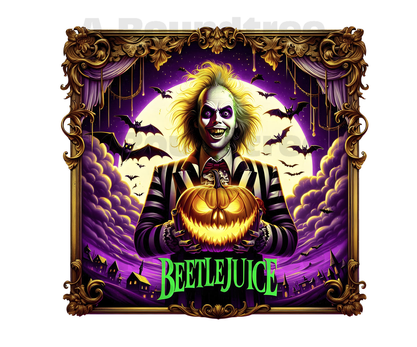 Beetlejuice Jack o Lantern