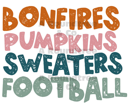 Bonfires, Pumpkins, Sweaters, Football